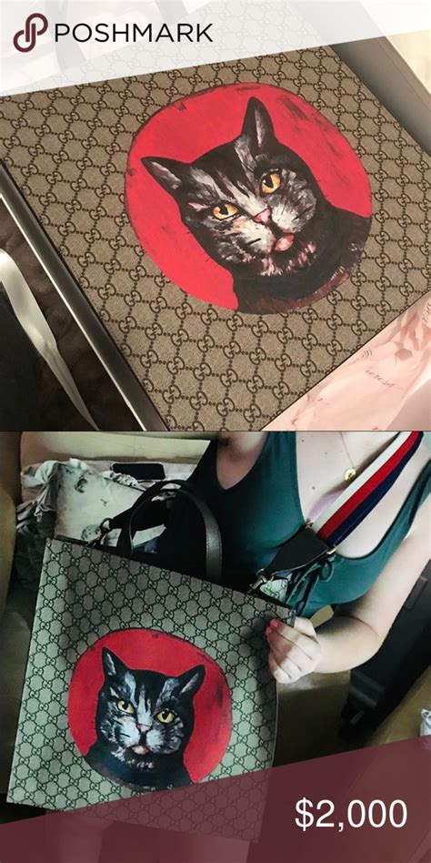 gucci mystic cat tote